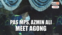 PAS MPs, Azmin Ali arrives for audience with Agong
