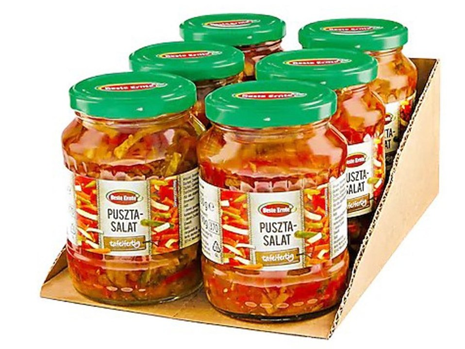 Glassplitter! Netto ruft Puszta Salat zurück