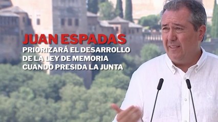 Espadas priorizará el desarrollo de la Ley de Memoria cuando presida la Junta