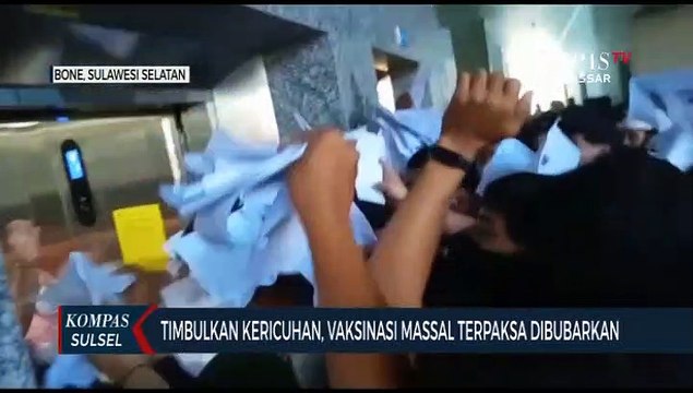 Timbulkan Kericuhan, Vaksinasi Massal Terpaksa Dibubarkan