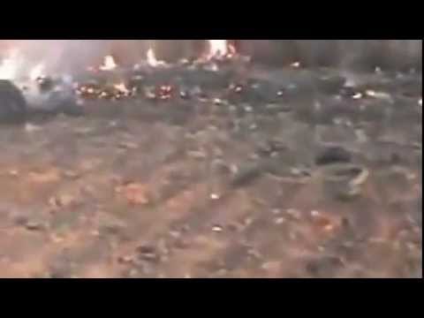 الجيش الحر يسقط طائرة حربية بريف حلب