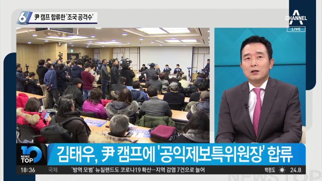 ‘조국 공격수’ 윤석열 캠프 합류