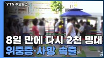 8일 만에 다시 2천 명대...위중증·사망 속출 / YTN