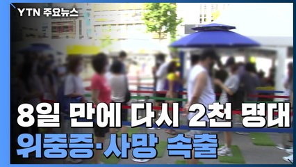 8일 만에 다시 2천 명대...위중증·사망 속출 / YTN