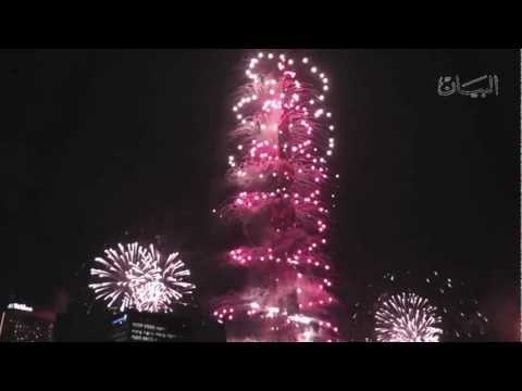 ‎عدسة البيان ترصد أعلى ألعاب نارية بالعالم 2013 Dubai New Year Fireworks