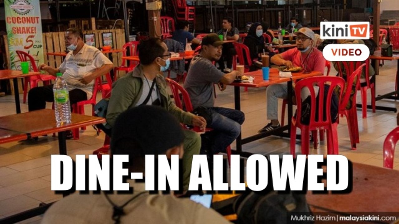 Dine-in privilege for fully vaccinated in Phase 1 states starting tomorrow