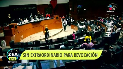 Comisión permanente rechazó periodo extraordinario para la revocación de mandato