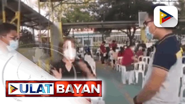 Pamamahagi ng ayuda sa San Pedro, Laguna, maagang pinilahan ng mga benepisyaryo