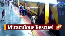 Watch: Madhya Pradesh Woman Saved After Slipping While Trying To Board Moving Train
