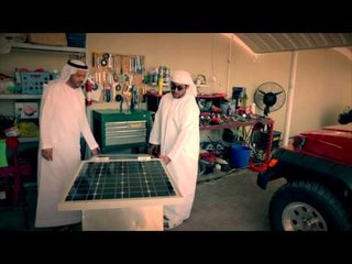 خليفة النعيمي يبتكر دراجة تعمل على الطاقة الشمسية