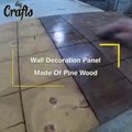 wall decoration panel made of pine wood  wooden wall hanging craft ideas