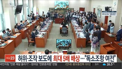 허위·조작 보도에 5배 배상…"독소조항 여전"
