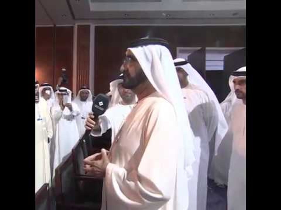 محمد بن راشد يحضر الافتتاح الرسمي لمنتدى الإعلا...