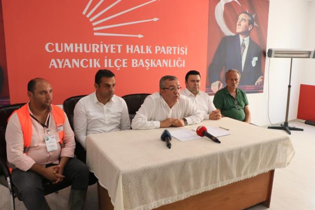 CHP Grup Başkanvekili Engin Altay, Ayancık'ta basın toplantısı düzenledi
