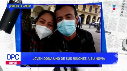 Mariana recibió un riñón que le donó su novio