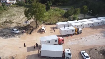 Babaçay köyünde vatandaşların barınma ihtiyacı AFAD yaşam konteyneriyle karşılanacak