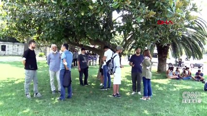 İBB önünde oturma eylemi