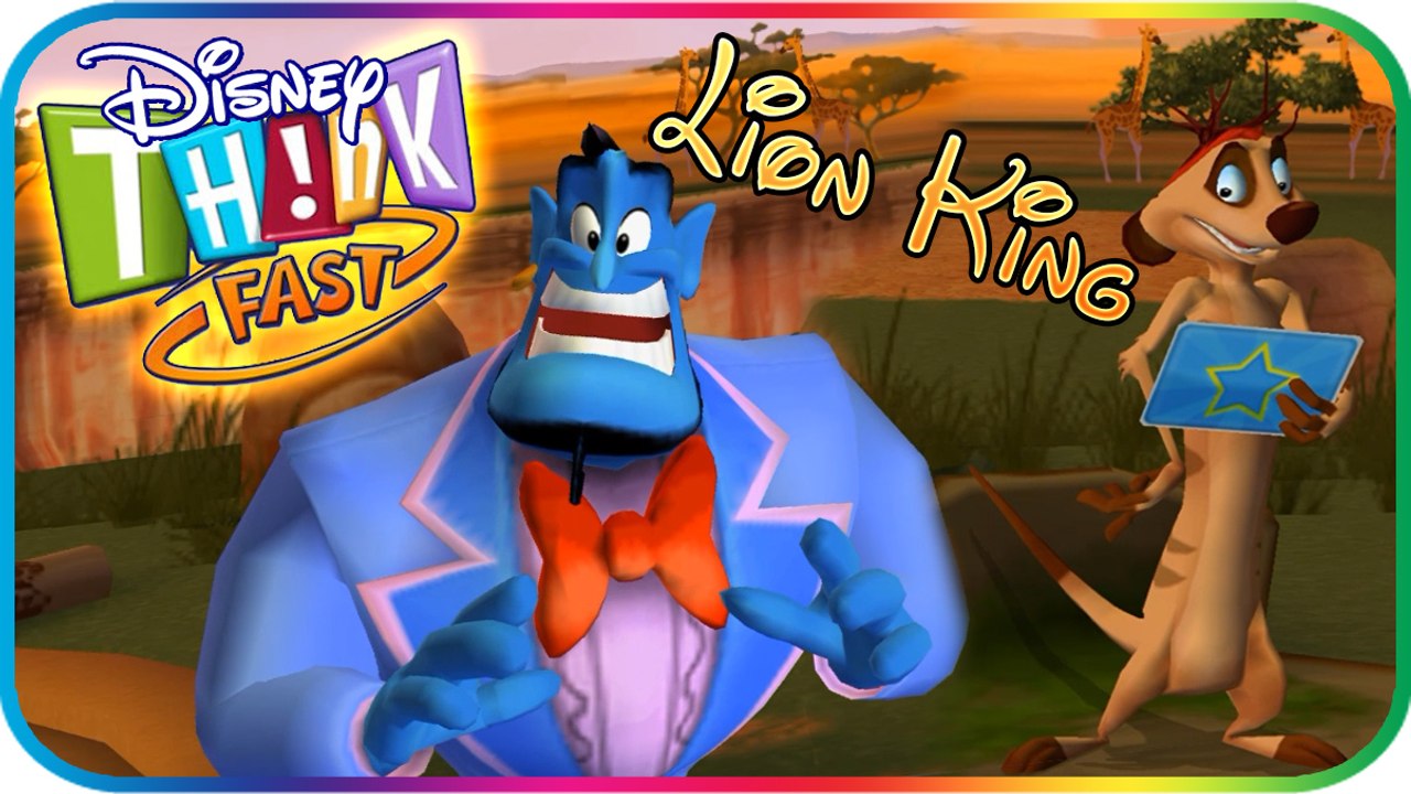 Disney THiNK Fast Gameplay Part 1 (Wii, PS2) Lion King \ Pride Lands