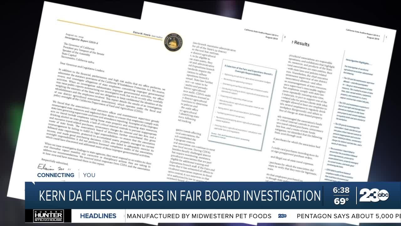 Kern DA files charges in Fair Board Investigation