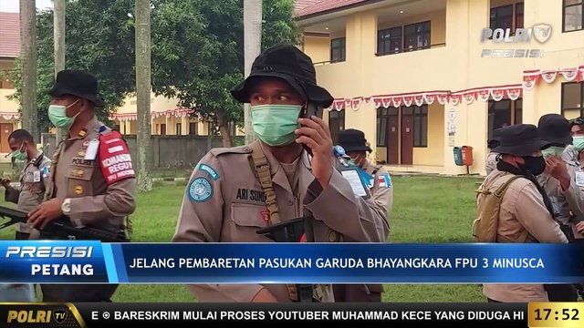 LIVE Report Jelang Pembaretan Pasukan Garuda Bhayangkara FPU 3 Minusca