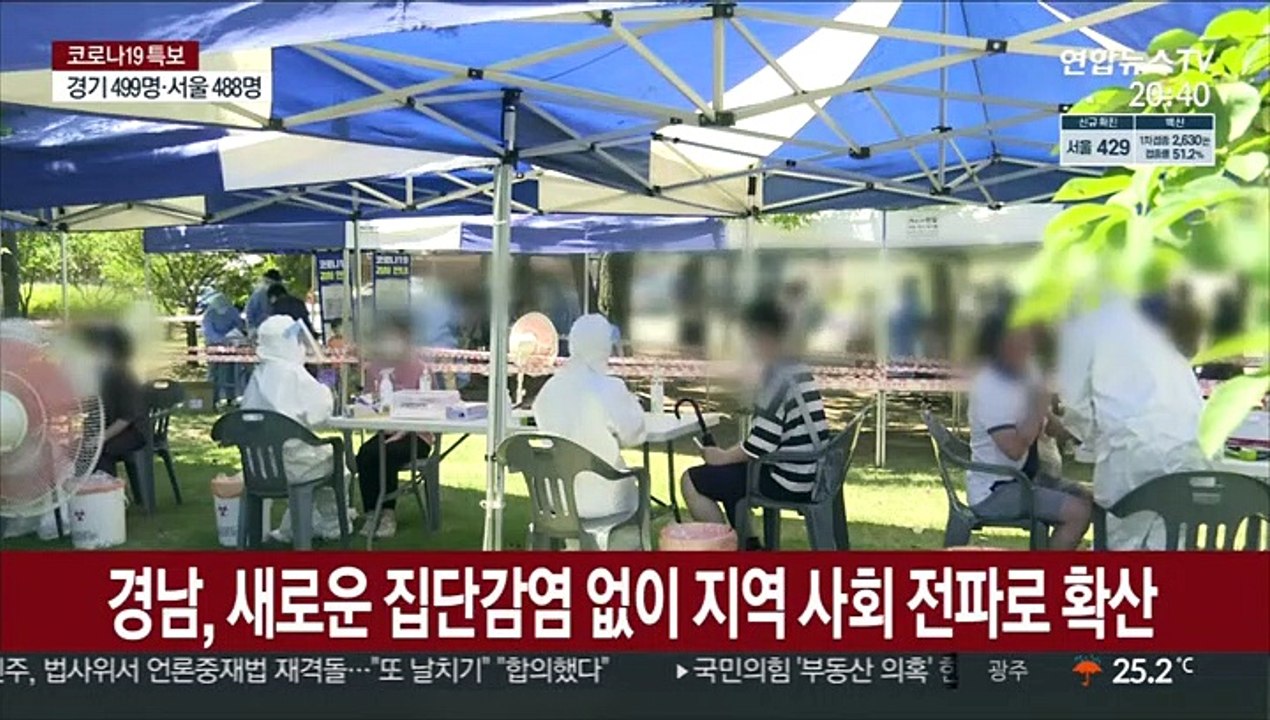 비수도권 전체 확진자는 줄었지만 지역사회 확산은 여전