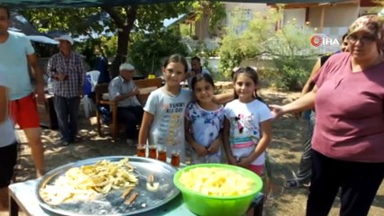 Balıkesir’de imece usulü düğün yemeği