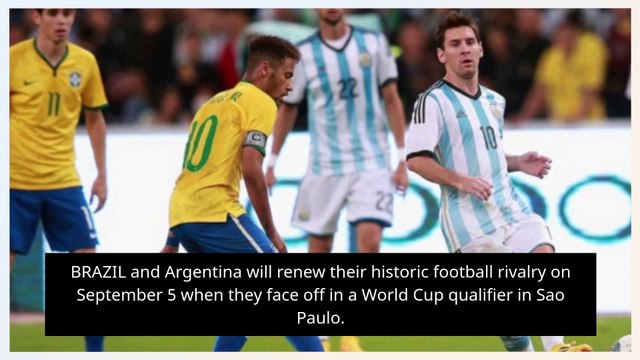 ARG RIVALS, How Brazil and Argentina could line-up with no Premier League players but PSG duo Messi and Neymar still involved