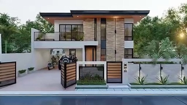 4 Bedroom House with Pool in 15x30m Lot _ Modern House Design