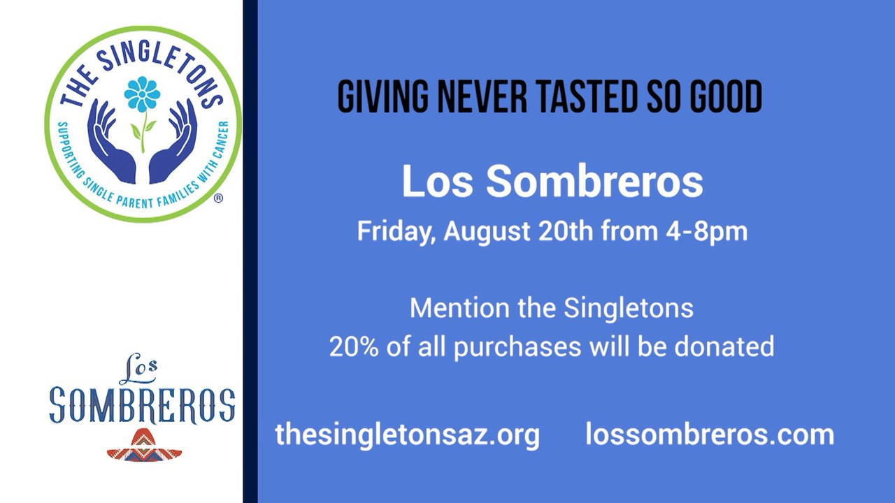 Giving Never Tasted So Good - Los Sombreros is Supporting The Singletons!