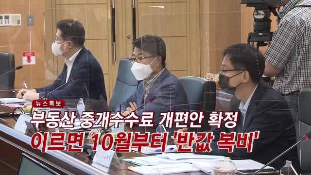 [YTN 실시간뉴스] 부동산 중개보수 개편안 확정...10억 매매 시 900→500만 원 / YTN