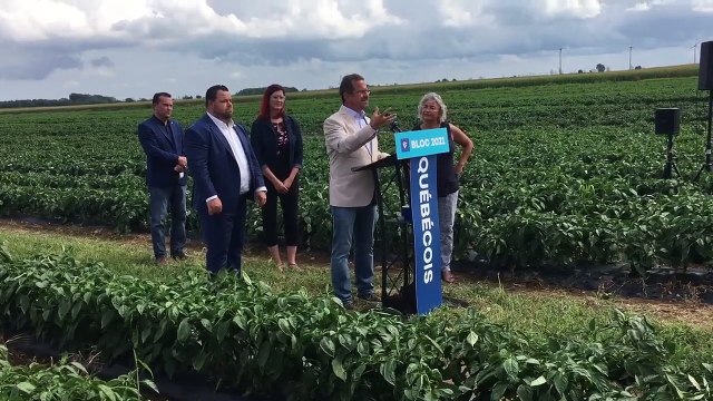 Yves-François Blanchet en visite à Mercier