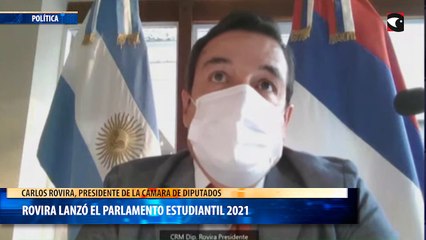 Rovira lanzó el Parlamento Estudiantil 2021