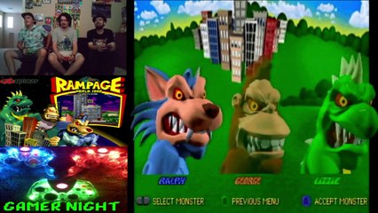 Gamer Night #19 - Rampage: World Tour (Nintendo 64) | Monster Mash