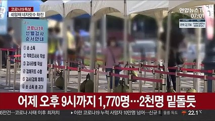 어제 오후 9시까지 1,770명…2천명 밑돌듯