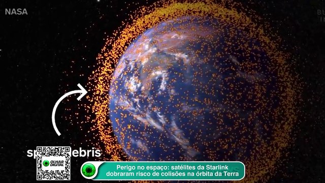 Perigo no espaço satélites da Starlink dobraram risco de colisões na órbita da Terra