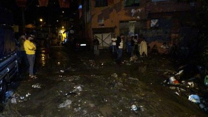 Şiddetli yağış etkili oldu, heyelan meydana geldi