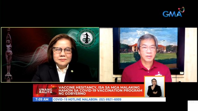 Vaccine hesitancy, isa sa mga malaking hamon sa COVID-19 vaccination program ng gobyerno | UB