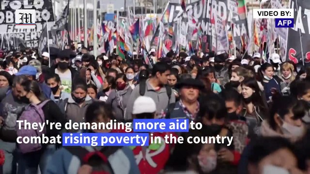 Thousands hit the streets in Argentina to protest against government
