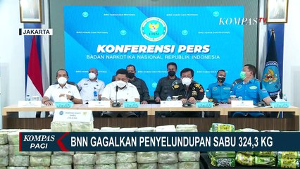 BNN Sita Penyelundupan 324,5 Kilogram Sabu Jaringan Thailand dan Aceh
