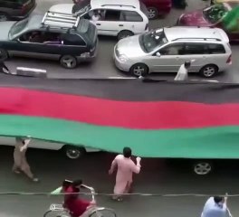 Afeganistão, protestos, bandeira,