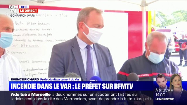 Incendie dans le Var: le préfet du Var, alerte sur les conditions météo qui vont se dégrader dès samedi