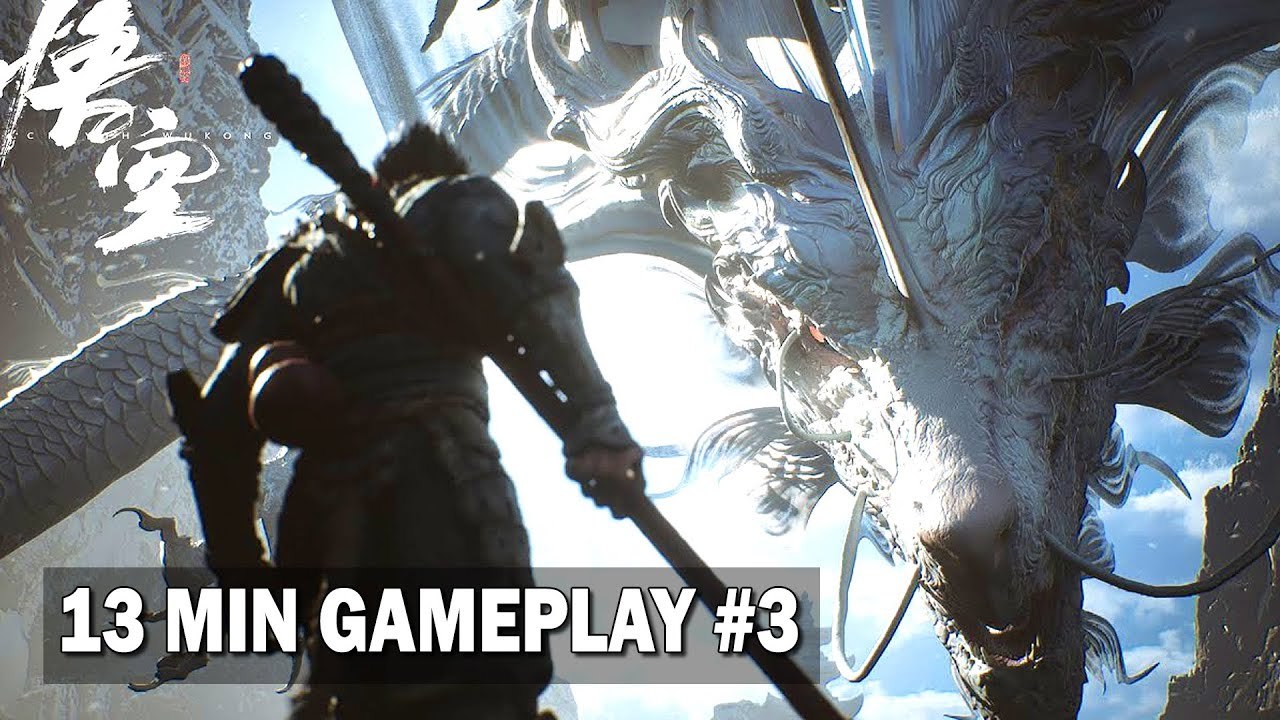 BLACK MYTH WU KONG - Sun Wukong VS White Sacred Dragon