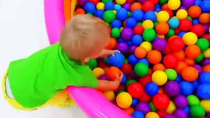 Vlad and Niki Chris Learning Colors with Balloons