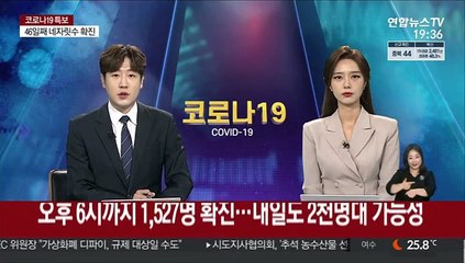 오후 6시까지 1,527명 확진…내일도 2천명대 가능성