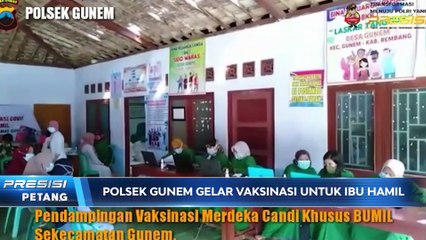 Gunakan Moderna, Polres Rembang Vaksinasi Ibu Hamil