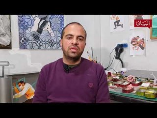 فنان فلسطيني يجسد حياة اللاجئين في علب سردين