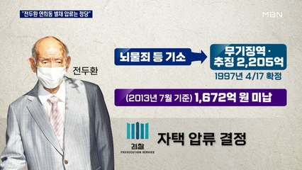 전두환 연희동 자택 별채 압류 무효소송 2심도 '패소'