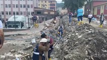 Son dakika haber | KASTAMONU - Bozkurt'ta sel felaketinin izlerini silmek için çalışmalar aralıksız sürüyor