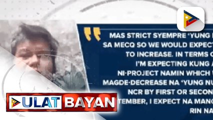 Download Video: OCTA Research: COVID-19 reproduction number sa NCR, bumaba sa 1.69; MMDA Chair Abalos, pabor sa ipatutupad na MECQ sa NCR; DOH: COVID-19 active cases, posibleng pumalo sa halos 270-K sa Setyembre