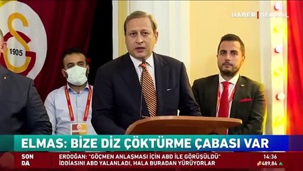 Galatasaray Başkanı Burak Elmas: Galatasaray'a diz çöktürme çabası var